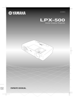 Yamaha LPX-500 Manuel utilisateur