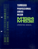 Yamaha M1524 Le manuel du propriétaire
