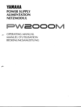 Yamaha PW2000M Le manuel du propriétaire