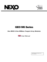 Nexo Geo M620 Manuel utilisateur