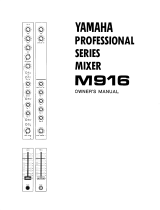 Yamaha M916 Le manuel du propriétaire
