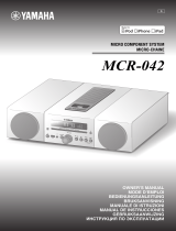 Yamaha MCR-042 White Manuel utilisateur