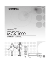 Yamaha MCX-1000 Le manuel du propriétaire