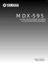 Yamaha MDX-595 Manuel utilisateur