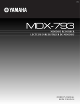Yamaha MDX-793 Le manuel du propriétaire