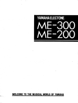 Yamaha ME-200 Le manuel du propriétaire