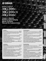 Yamaha mg166c 16 kanaals mengpaneel Le manuel du propriétaire