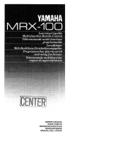 Yamaha MRX-100 Le manuel du propriétaire
