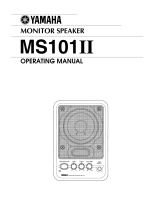 Yamaha MS101 II Manuel utilisateur