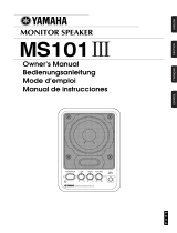 Yamaha MS101III Le manuel du propriétaire