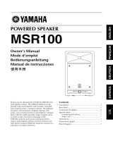 Yamaha MSR100 Manuel utilisateur