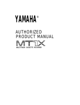 Yamaha MT1X Le manuel du propriétaire