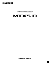 Yamaha MTX5-D Le manuel du propriétaire