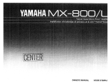 Yamaha MX-800 Le manuel du propriétaire