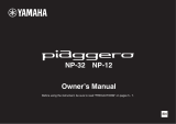 Yamaha Piaggero NP-12 Le manuel du propriétaire
