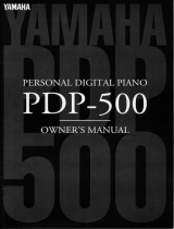 Yamaha PDP-500 Le manuel du propriétaire