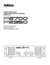 Yamaha P2700 Le manuel du propriétaire