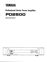 Yamaha PD2500 Le manuel du propriétaire