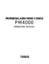 Yamaha PM4000 Manuel utilisateur