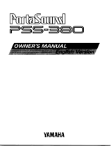 Yamaha PortaSound PSS-380 Le manuel du propriétaire