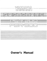 Yamaha Portatone PSR-300 Le manuel du propriétaire
