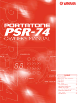 Yamaha Portatone PSR-74 Le manuel du propriétaire