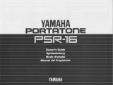 Yamaha PSR-16 Manuel utilisateur