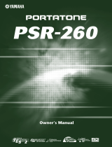 Yamaha PortaTone PSR-260 Manuel utilisateur
