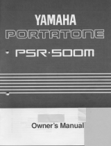 Yamaha PortaTone PSR-500M Le manuel du propriétaire