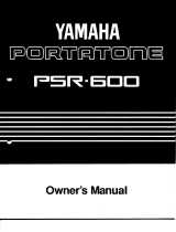 Yamaha Portatone PSR-600 Le manuel du propriétaire