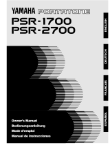 Yamaha PortaTone PSR-1700 Le manuel du propriétaire