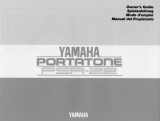 Yamaha PSR-22 Le manuel du propriétaire