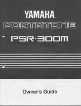 Yamaha PSR-300m Le manuel du propriétaire