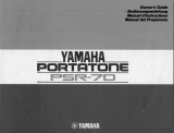Yamaha PSR-70 Le manuel du propriétaire