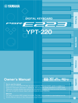 Yamaha YPT210 - Portable Keyboard w/ 61 Full-Size Keys Le manuel du propriétaire