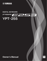 Yamaha Digital Keyboard PSR-E253 YPT-255 Manuel utilisateur