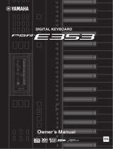 Yamaha YPT 300 - Full Size Enhanced Teaching System Music Keyboard Le manuel du propriétaire