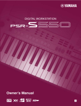 Yamaha PSR-S550 Le manuel du propriétaire