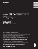 Yamaha PSR-SX600 Le manuel du propriétaire
