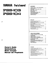 Yamaha PSS-104 Le manuel du propriétaire