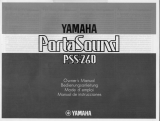 Yamaha PSS-260 Le manuel du propriétaire