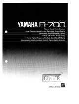 Yamaha R-700 Le manuel du propriétaire