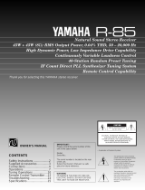 Yamaha R-85 Manuel utilisateur