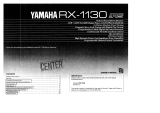 Yamaha RX-1130 Le manuel du propriétaire