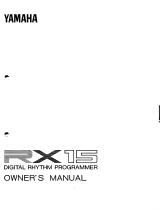 Yamaha RX15 Le manuel du propriétaire