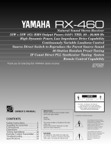Yamaha RX-460 Manuel utilisateur
