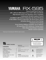 Yamaha RX-595 Manuel utilisateur