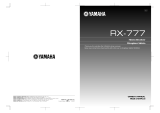 Yamaha RX-777 Manuel utilisateur