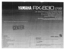 Yamaha RX-830 Le manuel du propriétaire