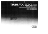Yamaha RX-930 Le manuel du propriétaire